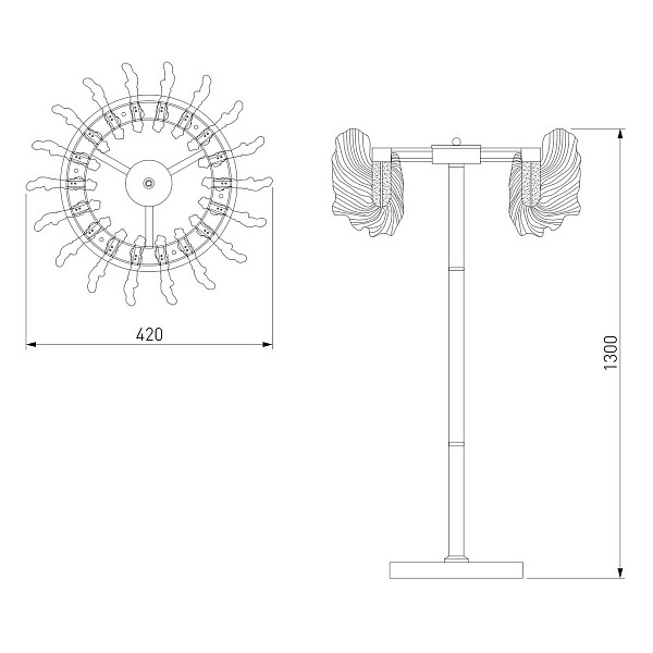 Торшер BOGATES FARFALLA 80510/1 a065737