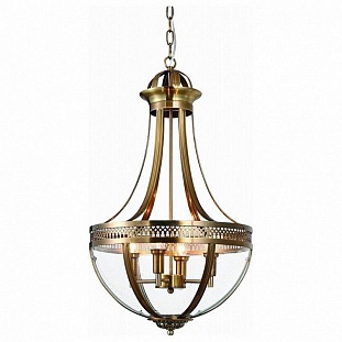 Люстра подвесная DELIGHT COLLECTION CAPITOL KM0287P-6 antique brass