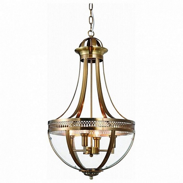 Люстра подвесная DELIGHT COLLECTION CAPITOL KM0287P-6 antique brass