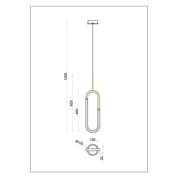 Подвес ARTE LAMP LUMINO A2233SP-20BK