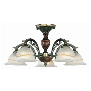 Люстра потолочная RECCAGNI ANGELO BRONZE 2701 PL 2701/5