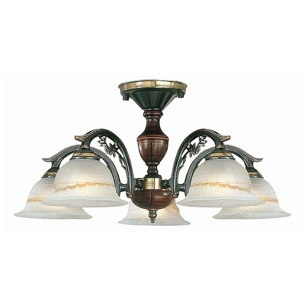 Люстра потолочная RECCAGNI ANGELO BRONZE 2701 PL 2701/5