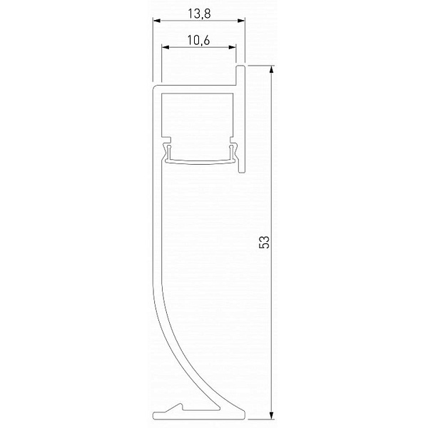 Профиль для ленты LED накладной ELEKTROSTANDARD LL-2-ALP021 a066619