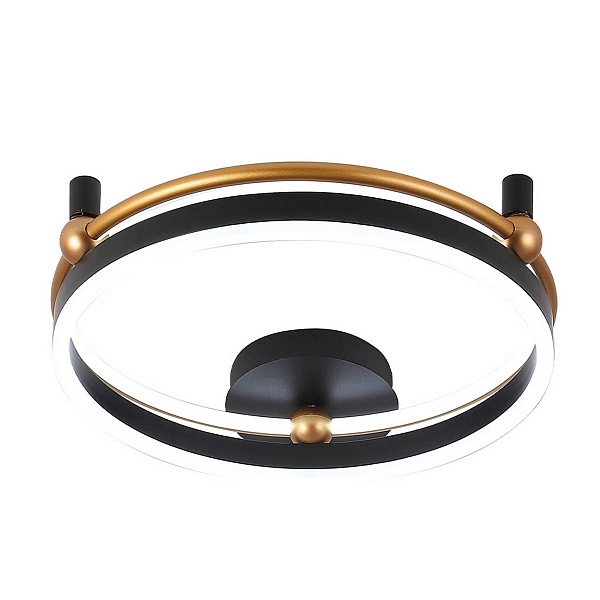 Светильник потолочный CRYSTAL LUX FERNANDO PL48W LED BLACK/GOLD