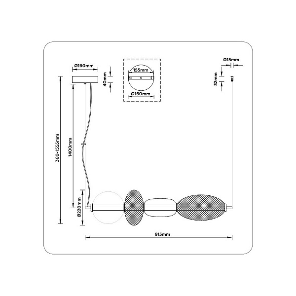 Подвес AMBRELLA LIGHT LH LH11010