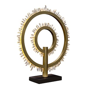 Настольная лампа DELIGHT COLLECTION QUARTZ HALO MT20020154-2A satin gold