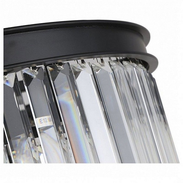 Люстра подвесная DELIGHT COLLECTION ODEON KR0387P-6 black/clear