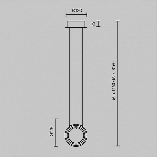 Подвес MAYTONI PHARAO MOD361PL-L7BS3K