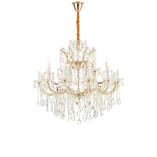 Люстра подвесная ILAMP DIAMOND 6071-18 GD+CL