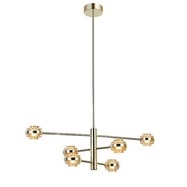 Люстра подвесная DELIGHT COLLECTION MD22030002 MX22030002-6A gold/champagne