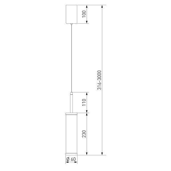 Подвес EUROSVET STARK 50386/1 LED латунь a067953