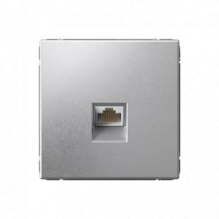 Розетка  RJ45, ARTGALLERY, Алюминий, GAL000386, SCHNEIDER ELECTRIC