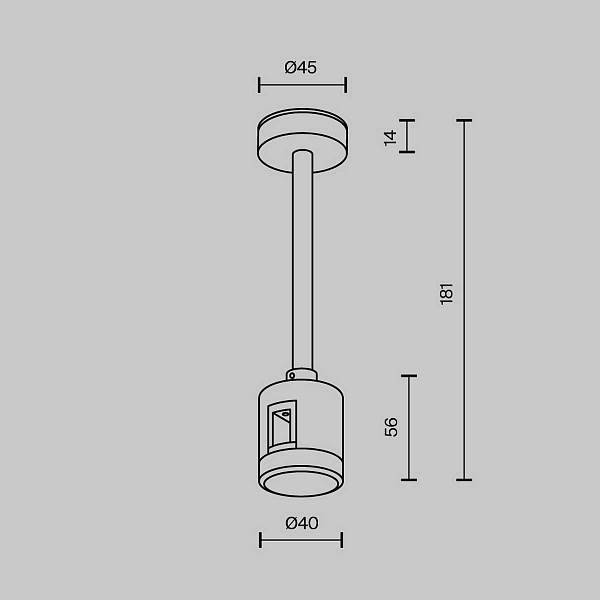 Крепеж MAYTONI ACCESSORIES FOR TRACKS FLARITY TRA156C-IPCL1-B