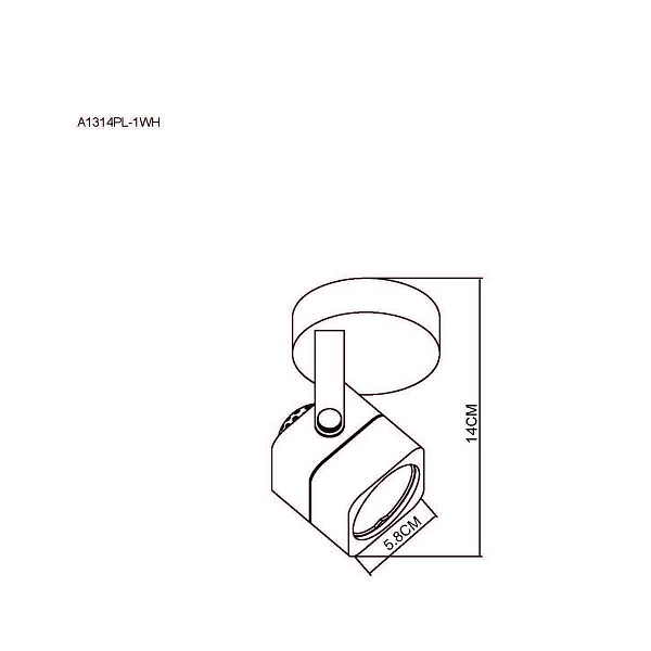 Трековый светильник ARTE LAMP LINEA A1314PL-1WH