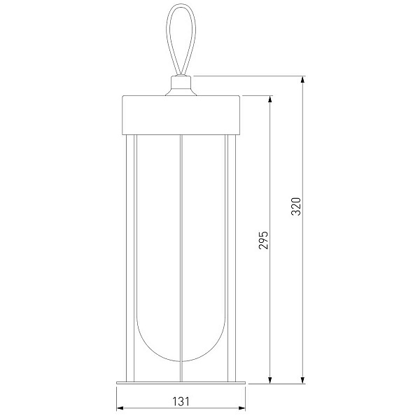 Светильник уличный столб низкий ELEKTROSTANDARD RITZ 35183/S черный a068270