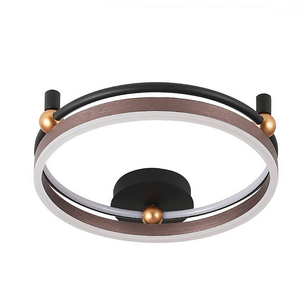 Светильник потолочный CRYSTAL LUX FERNANDO PL48W LED COFFEE/BLACK