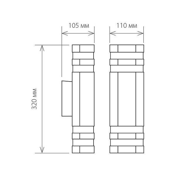 Светильник уличный настенный ELEKTROSTANDARD TECHNO 1443 a032626