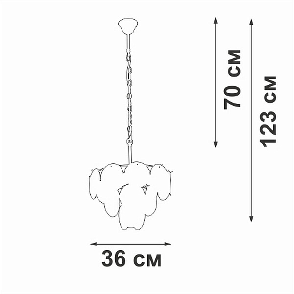 Люстра подвесная VITALUCE  V5888-9/7