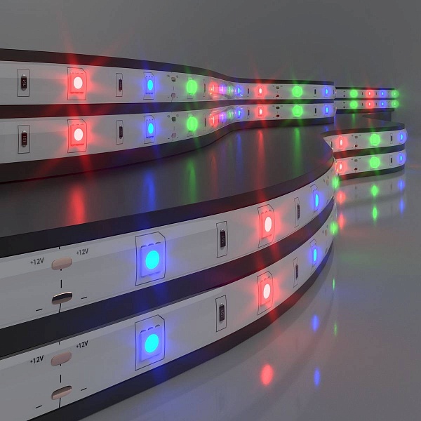 Лента LED 7,2 W/m 12V IP65 5050/30 RGB 10mm (5м) a027836 ELEKTROSTANDARD