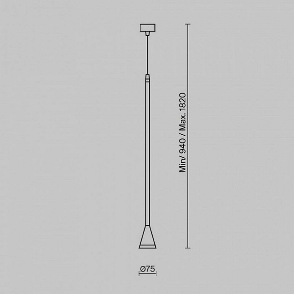 Подвес MAYTONI ARROW P064PL-01W-1