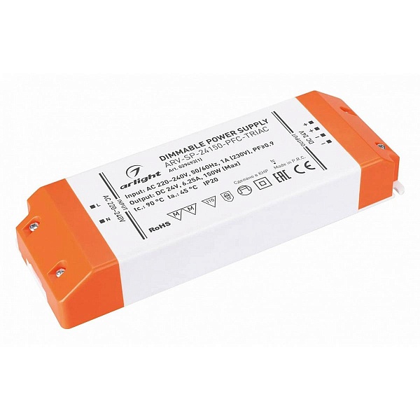 Блок питания ARLIGHT ARV-SP-TRIAC 24V 150W IP20 029493(1)