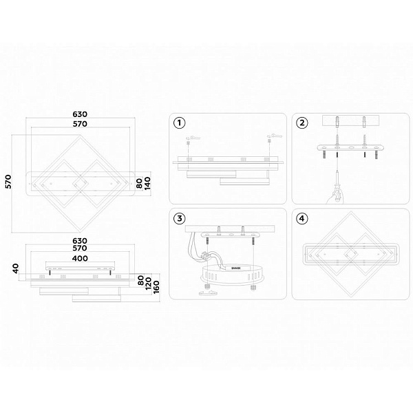 Люстра потолочная AMBRELLA LIGHT FA FA8531