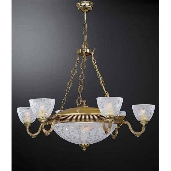 Люстра подвесная RECCAGNI ANGELO verde 6352 L 6352/6+4