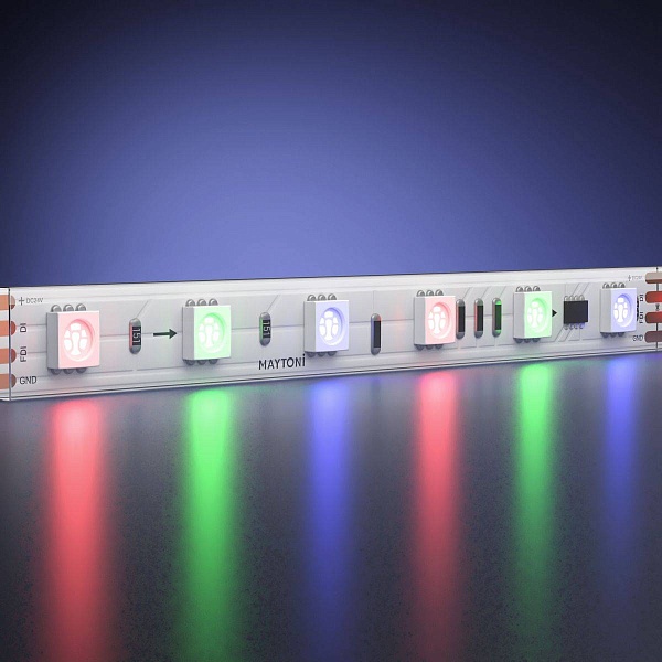 Лента LED ULTRA 14,4W/m 24V IP68 5050/60 RGB 12mm (5м) 201249 MAYTONI