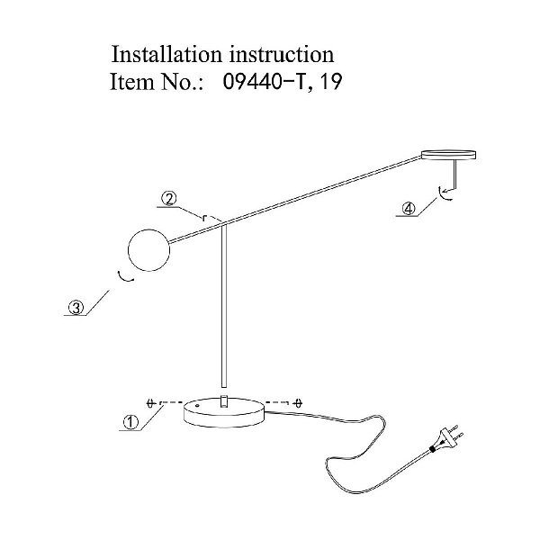 Настольная лампа KINK LIGHT НЕКСИ 09440-T,19(3000K)