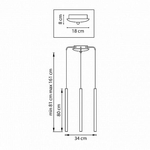 Подвес LIGHTSTAR TUBO L3T747443