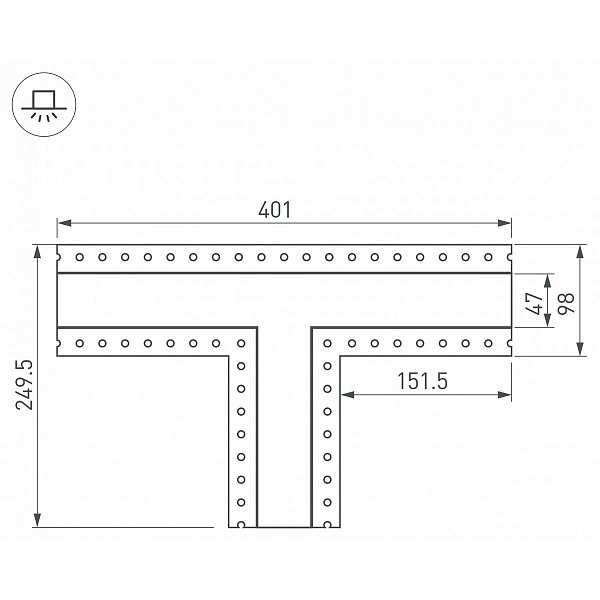 T-коннектор ARLIGHT S-LUX 30107