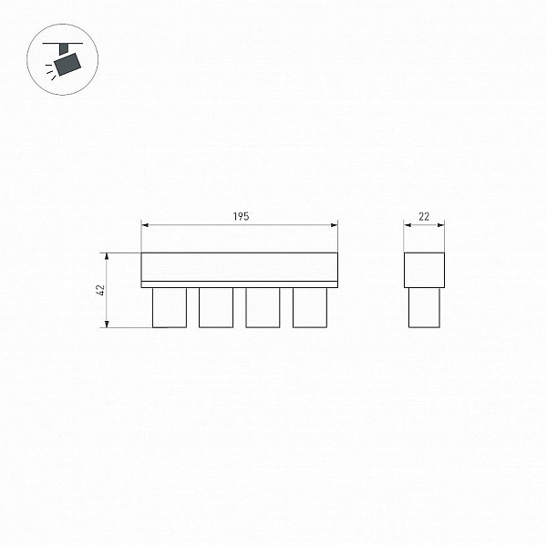 Трековый светильник ARLIGHT MAG-ORIENT 35582