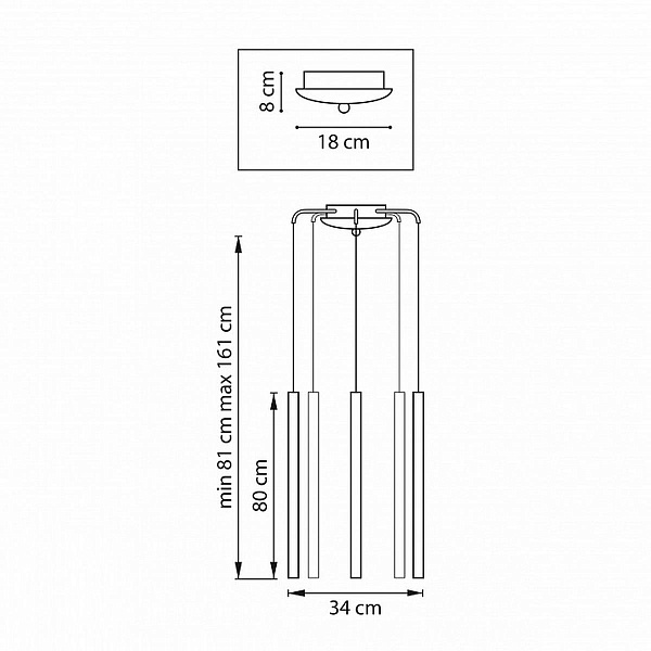 Подвес LIGHTSTAR TUBO L5T747437