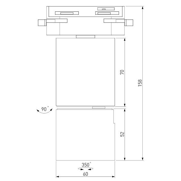 Трековый светильник ELEKTROSTANDARD SENS 85047/01 a062879
