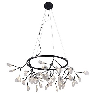 Люстра подвесная CRYSTAL LUX EVITA SP45 D BLACK/TRANSPARENT