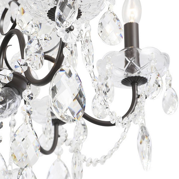 Люстра подвесная CRYSTAL LUX ODELIS SP6 BROWN