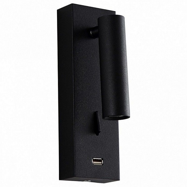 Бра CRYSTAL LUX CLT 210 CLT 210W USB BL
