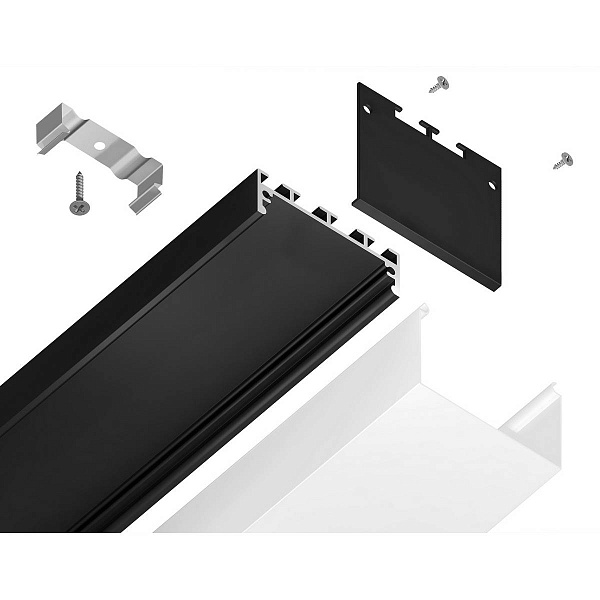 Профиль для ленты LED накладной AMBRELLA LIGHT GP GP3070BK