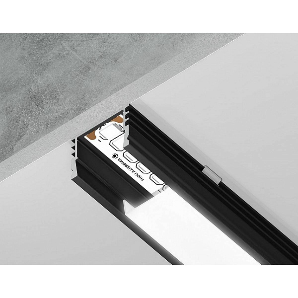 Профиль для ленты LED накладной AMBRELLA LIGHT GP GP1750BK