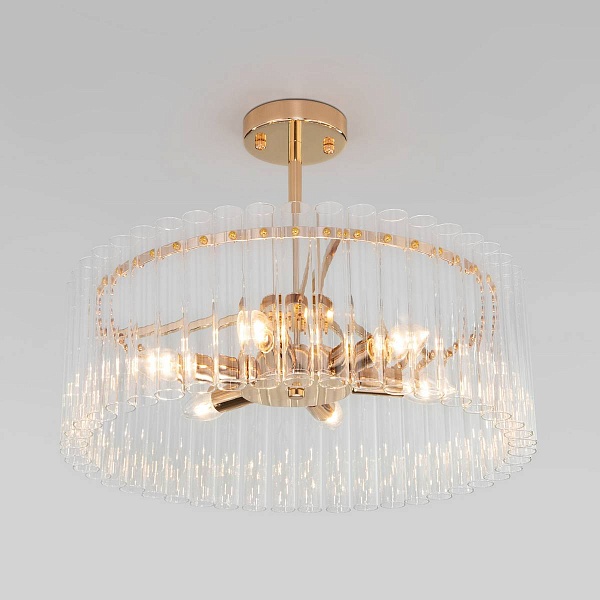 Люстра потолочная BOGATES FLAMEL 373/6 Smart золото