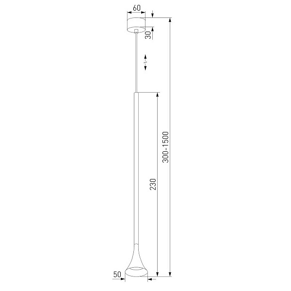 Подвес ELEKTROSTANDARD HALL 50314 LED 5W 4000K белый a068818