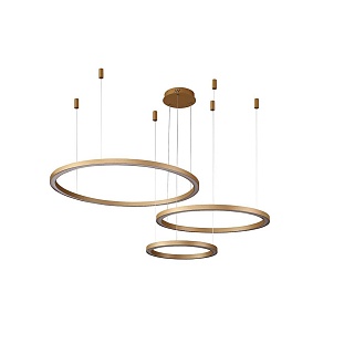 Подвес CRYSTAL LUX FORTUNA FORTUNA SP158W LED D400+600+800 GOLD