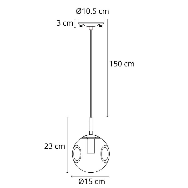 Подвес ARTE LAMP TUREIS A9915SP-1CC