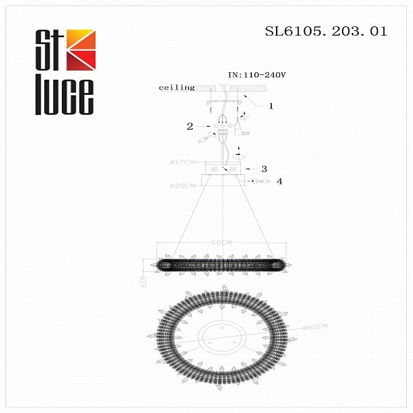 Подвес ST LUCE LUCCHERO SL6105.203.01