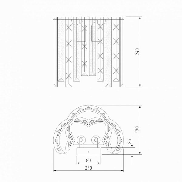 Бра EUROSVET RADIANCE a071171