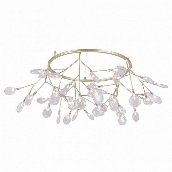Люстра подвесная CRYSTAL LUX EVITA EVITA SP45 D GOLD/TRANSPARENT