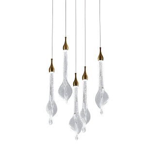 Подвес DELIGHT COLLECTION OD2433 OD2433-5 gold/clear