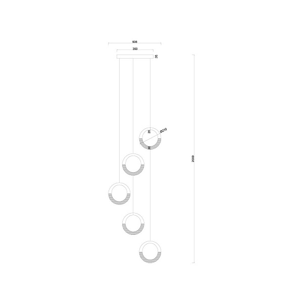 Подвес ARTE LAMP MONTANA A7777SP-5GO