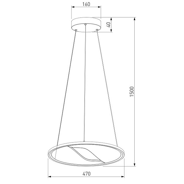 Подвес EUROSVET OCCHIO 40026/1 LED серый a069308