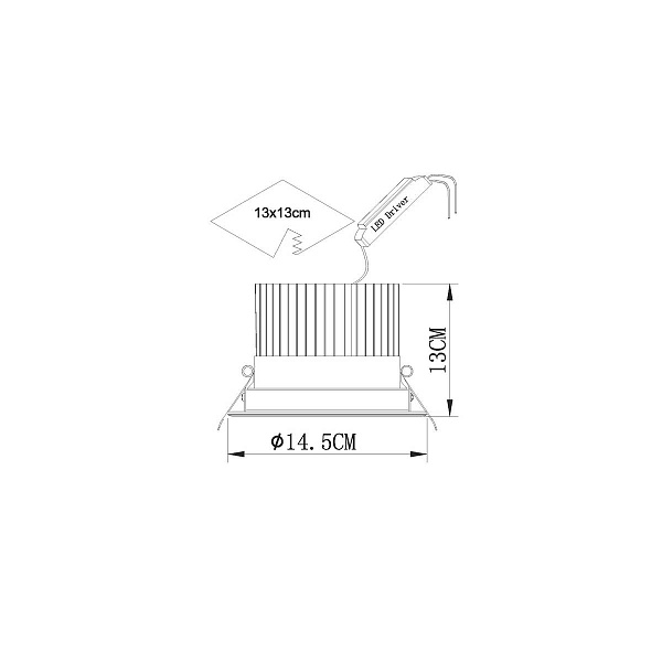 Светильник встраиваемый ARTE LAMP Apertura A3315PL-1WH